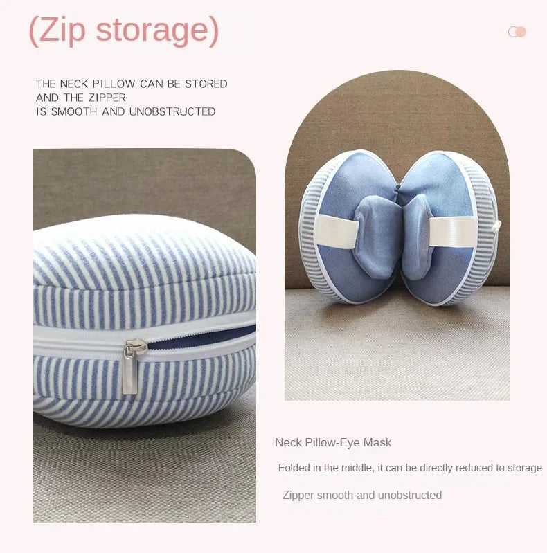 2-in-1 Travel Pillow & Sleep Mask