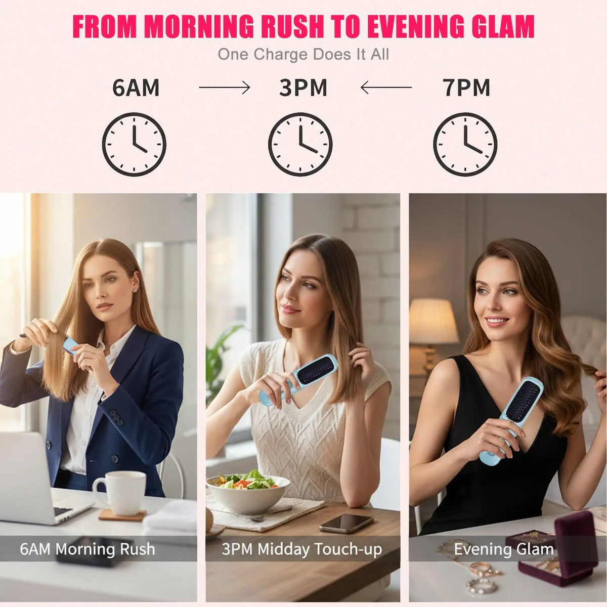 Cordless Hair Straightening Brush