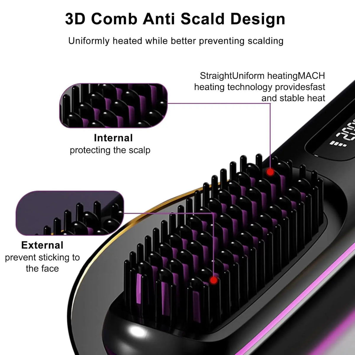 Cordless Hair Straightening Brush