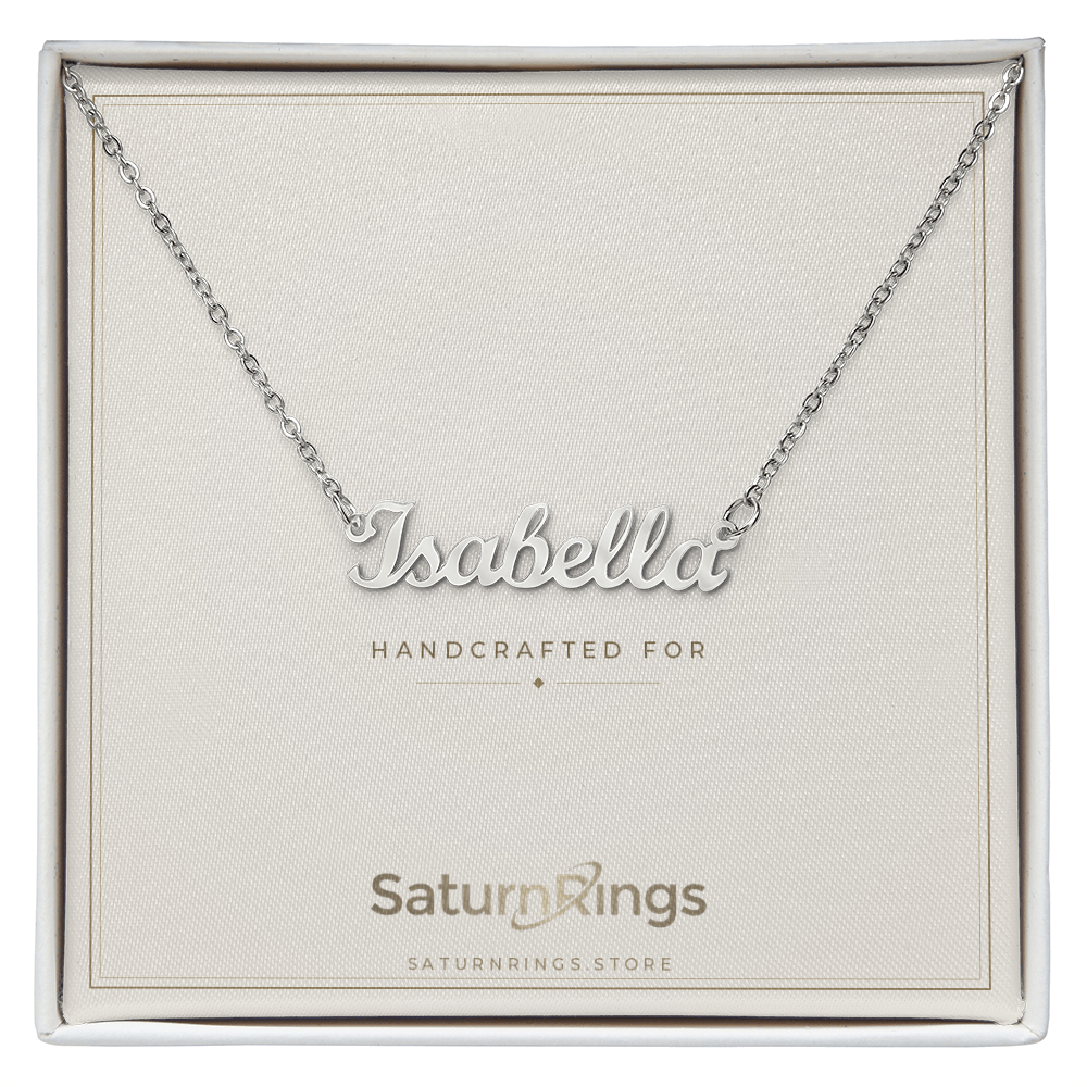 Custom Name Necklace (English) - Gift Boxed