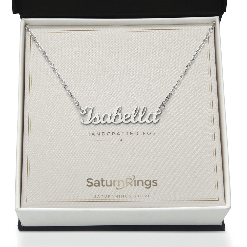 Custom Name Necklace (English) - Gift Boxed