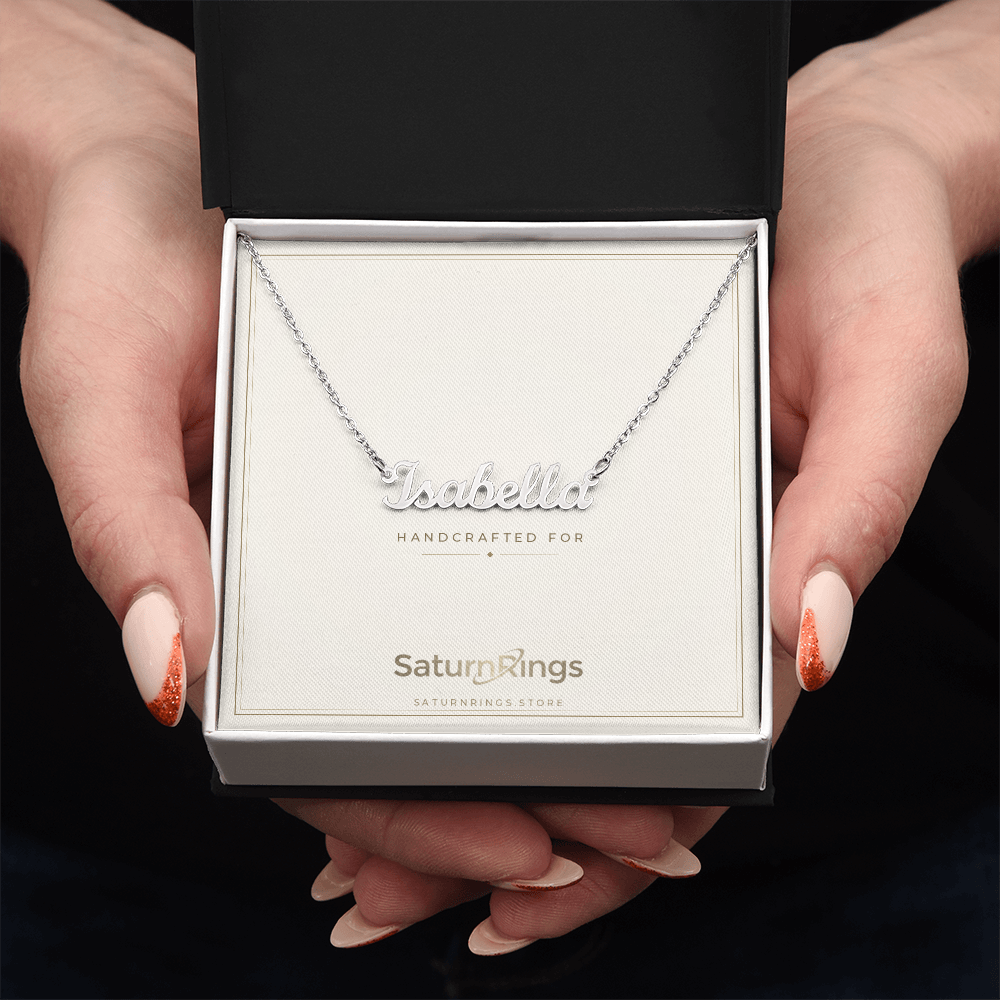 Custom Name Necklace (English) - Gift Boxed