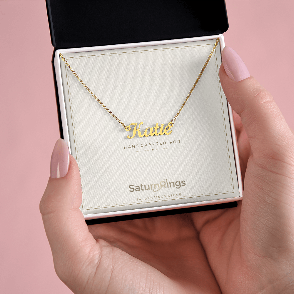 Custom Name Necklace (English) - Gift Boxed