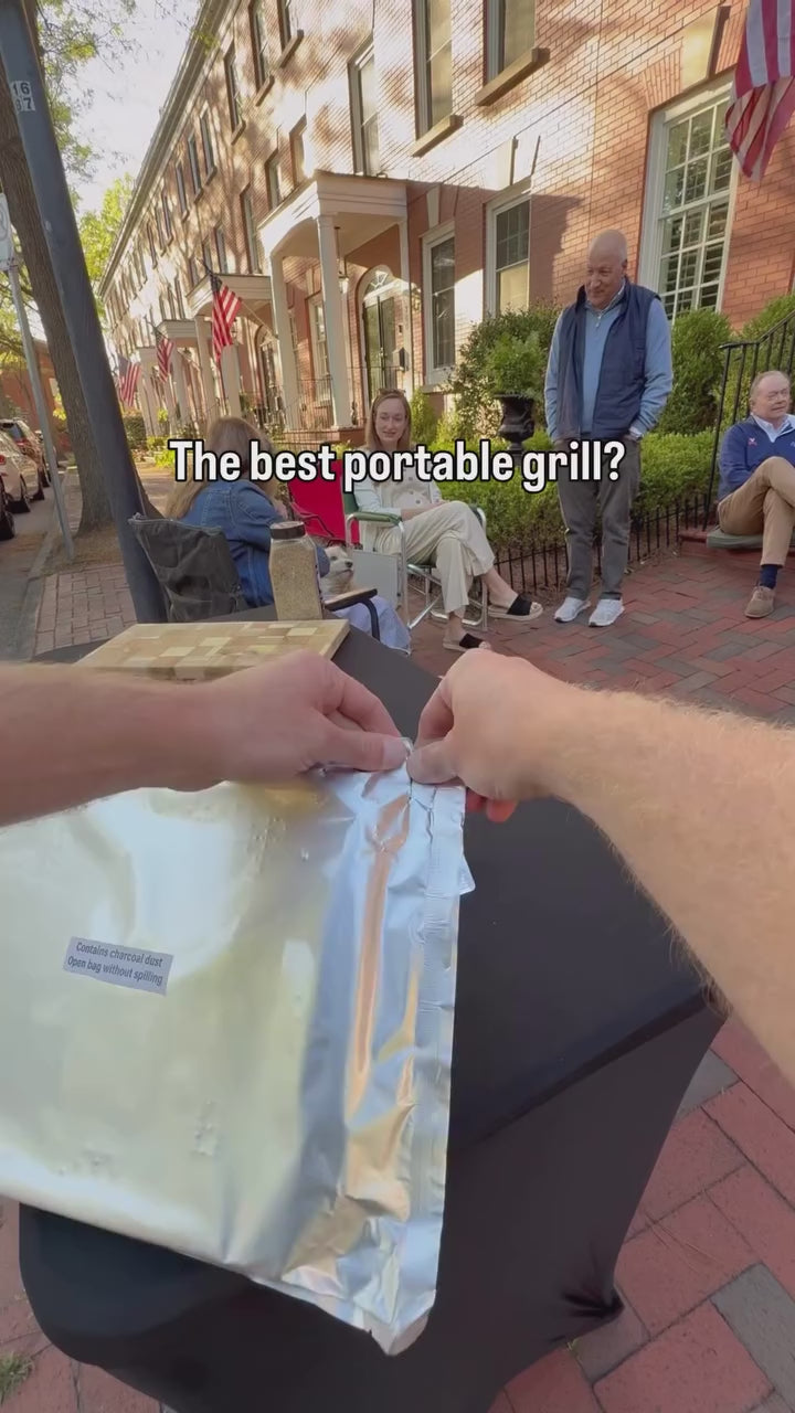 Pull-Ignition Portable Grill