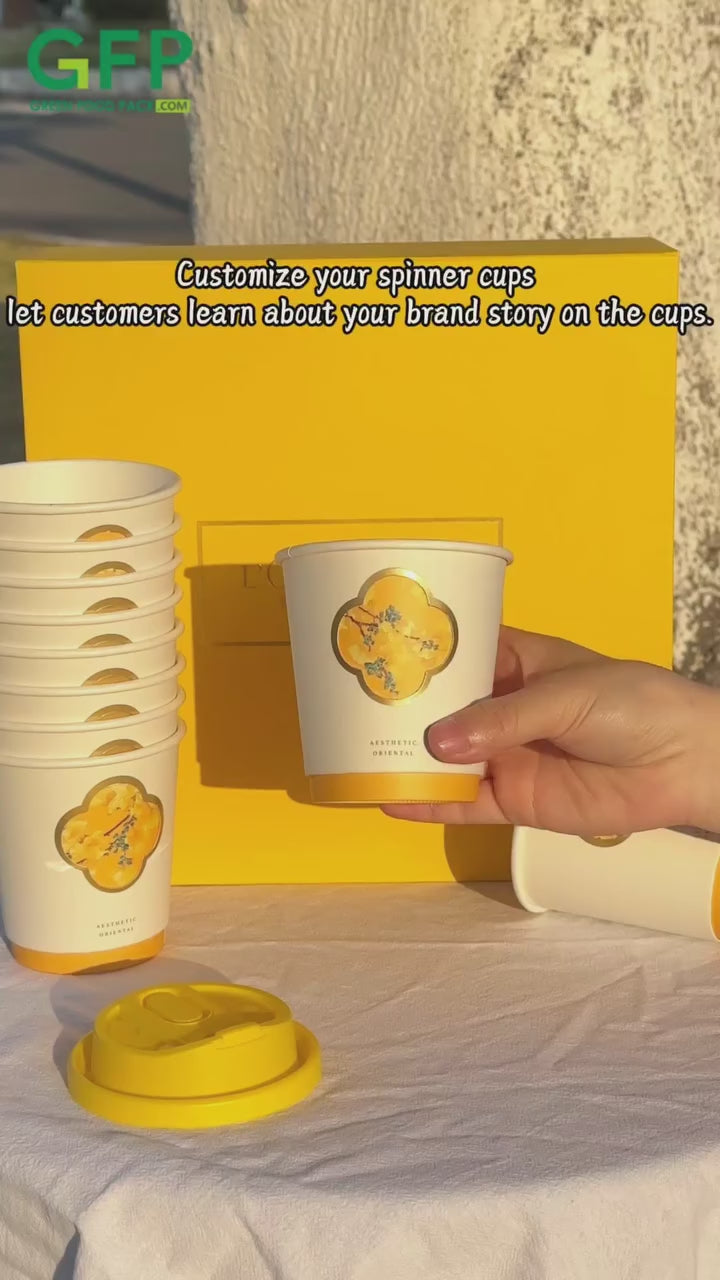 Rotating Illustrated Paper Cup